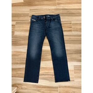 Diesel Larkee 1985 Regular Straight Leg Jeans Dark Wash Blue Mens W36 L32